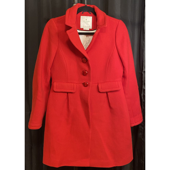 Kate Spade Women's Coat Red Size 6